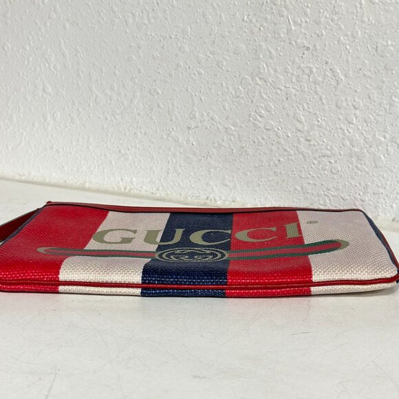 Gucci Tri-Color Gucci Print Clutch - Picture 6 of 9